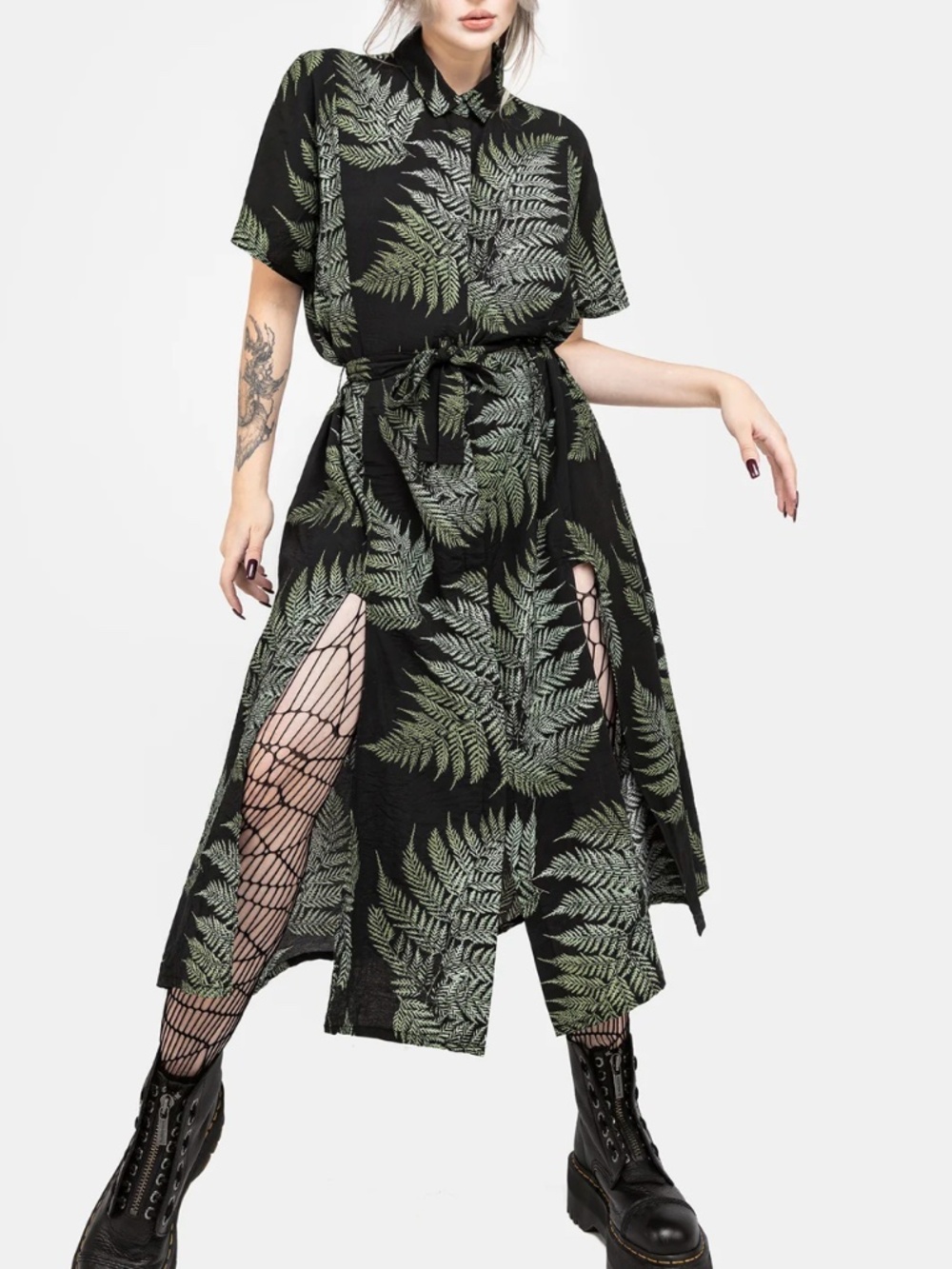 Disturbia Fern Midi Shirt Dress